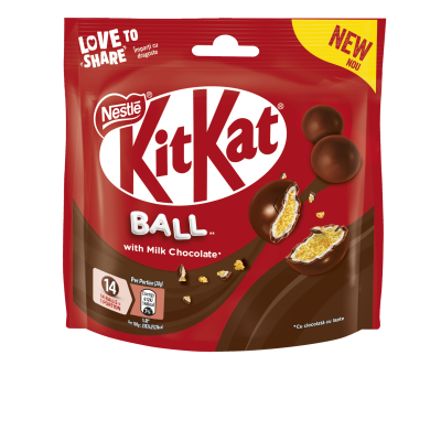 Nestle KIT KAT Хрупкави зърнени топчета с млечен шоколад 0.140 кг